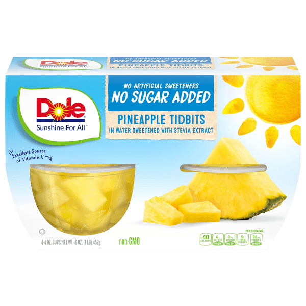 Is it Xanthan Gum Free? Dole Pineapple Tidbits No Sugar Added Cups