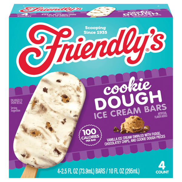 Friendlys Ice Cream Bars Cookie Dough