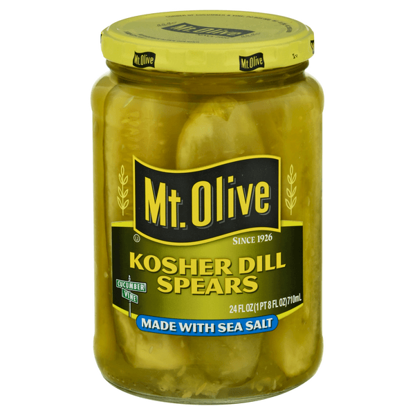 Mt. Olive Kosher Dill Pickles Spears Made With Sea Salt