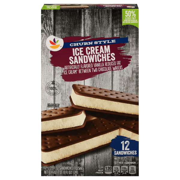 Stop & Shop Ice Cream Sandwiches Churn Style