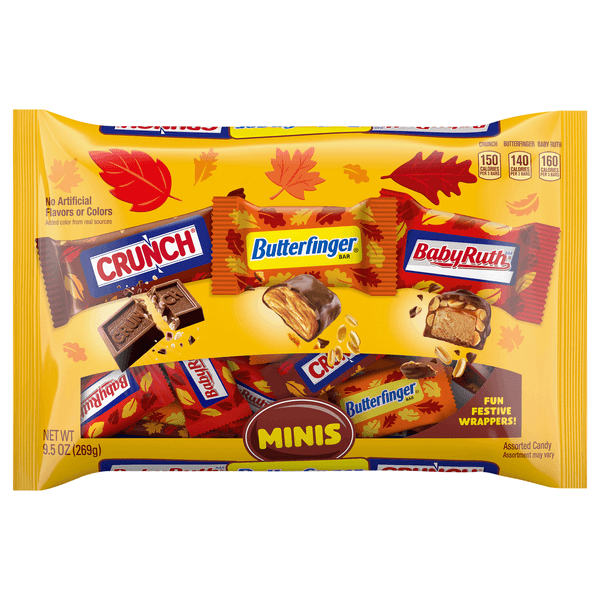 Assorted Bulk Chocolate-Y Candy Bag, Mix Of Mini Butterfinger, Crunch & Baby Ruth