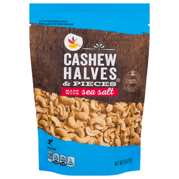 Stop & Shop Cashew Halves & Pieces Made With Sea Salt