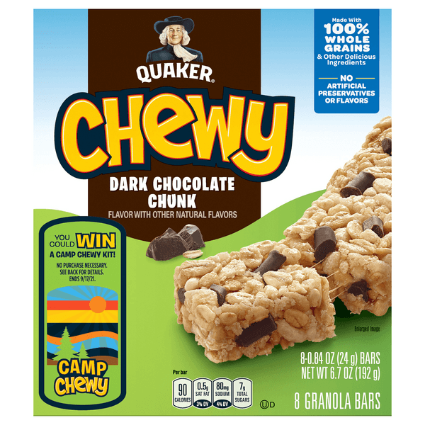 Quaker Chewy Granola Bars Dark Chocolate Chunk