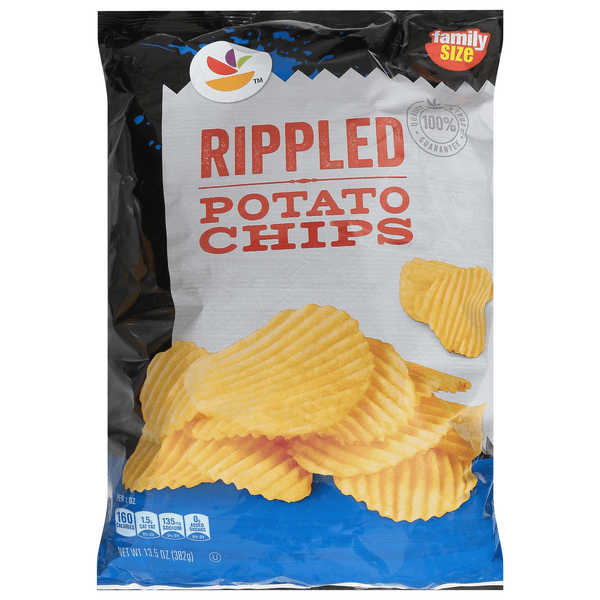 Stop & Shop Rippled Potato Chips Family Size