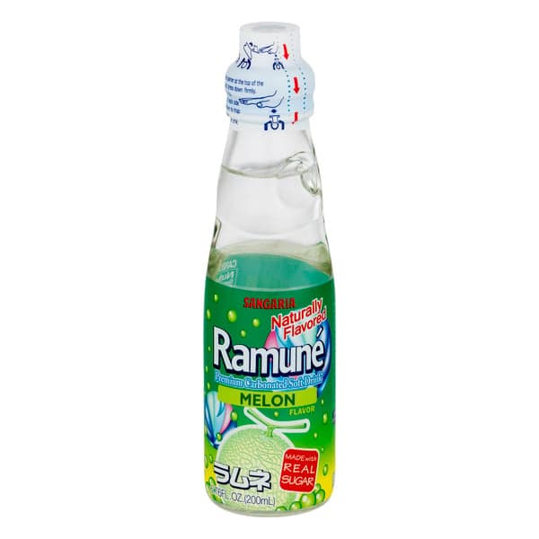 Ramune Carbonated Soft Drink Melon Flavor