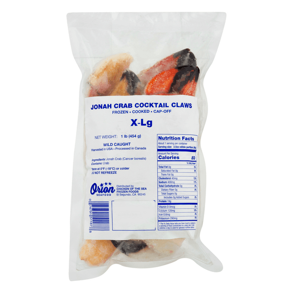 Orion Seafood Jonah Crab Cocktail Claws X-Large