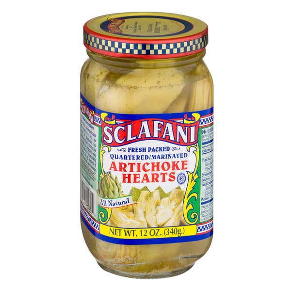 Sclafani Artichoke Hearts Quartered & Marinated