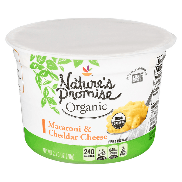 Nature'S Promise Organic Macaroni & Cheddar Cheese