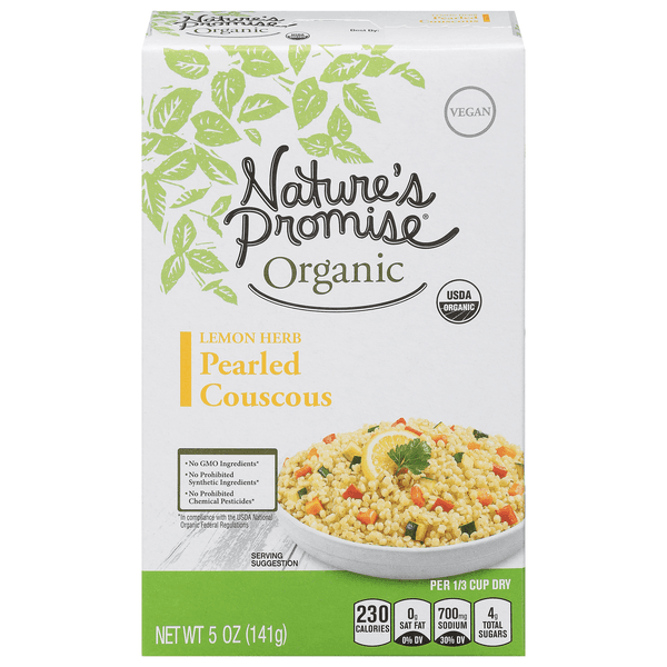 Nature'S Promise Organic Pearled Couscous Lemon Herb