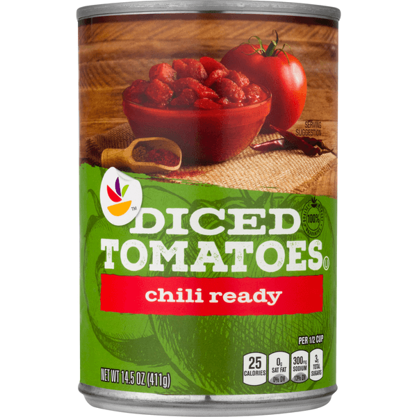 Our Brand Tomatoes Diced Chili Ready