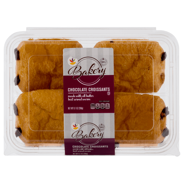 Stop & Shop Bakery Croissants Chocolate Filled