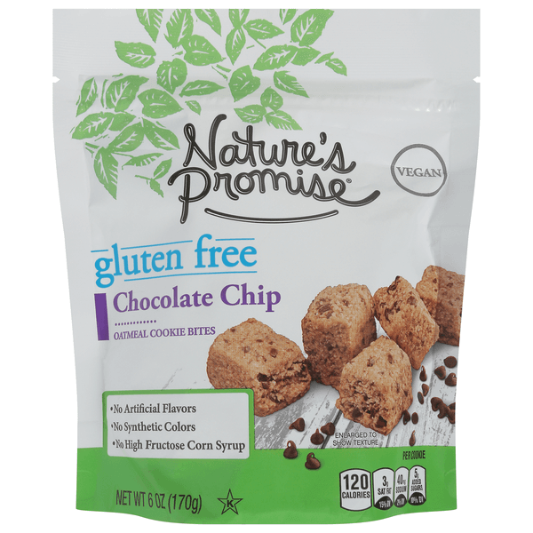 Nature'S Promise Gluten Free Chocolate Chip Oatmeal Cookie Bites