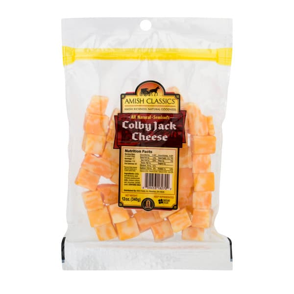 Amish Classics Colby Jack Cheese Cubes All Natural