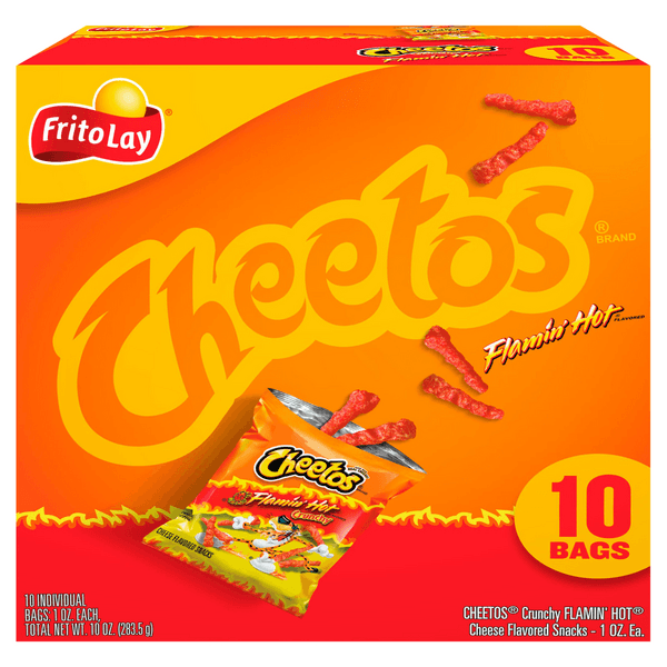 Cheetos Crunchy Cheese Flavored Snacks Flamin' Hot