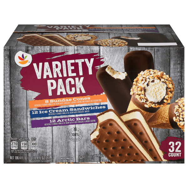 Stop & Shop Ice Cream Cones Sandwiches & Arctic Bars Variety