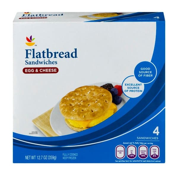 Giant Flatbread Sandwiches Egg & Cheese