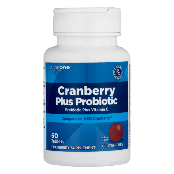 Careone Cranberry Plus Probiotic Vitamin C Tablets Gluten Free
