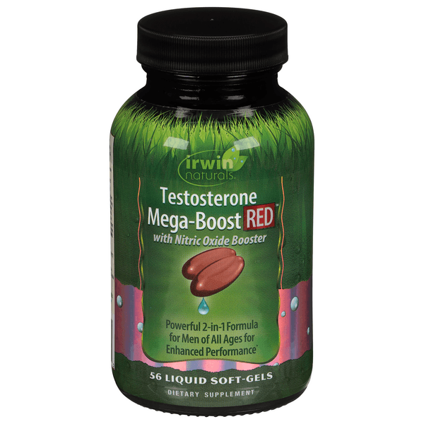 Irwin Naturals Testosterone Mega-Boost Red Liquid Soft-Gels