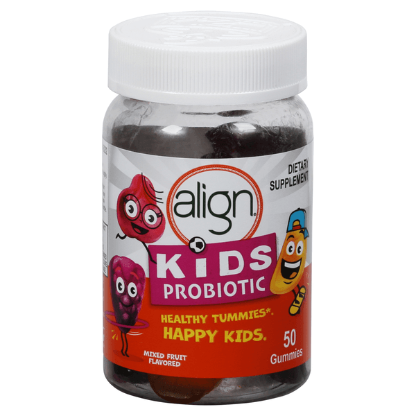 Align Kids Probiotic Gummies Mixed Fruit Flavored