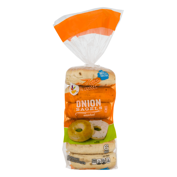 Stop & Shop Bagels Onion Pre-Sliced