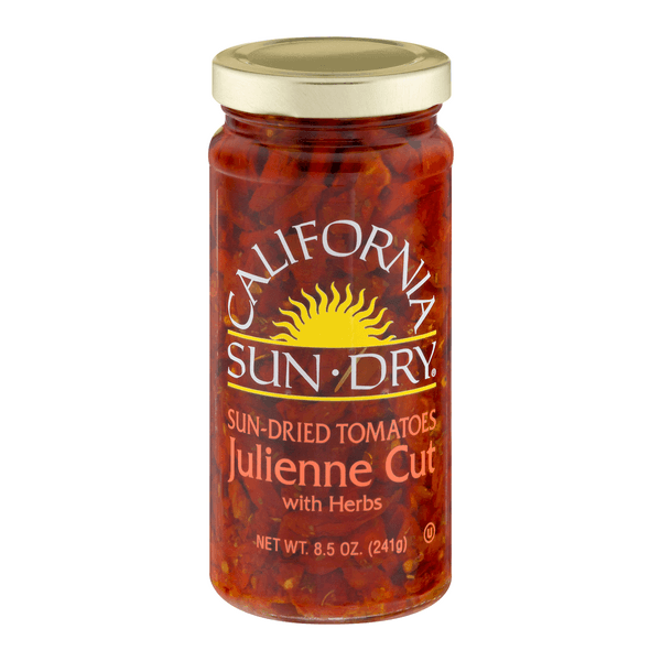 California Sun-Dry Sun Dried Tomatoes Julienne Cut With Herbs