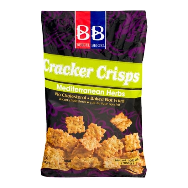 Beigel & Beigel Cracker Crisps Mediterranean Herbs