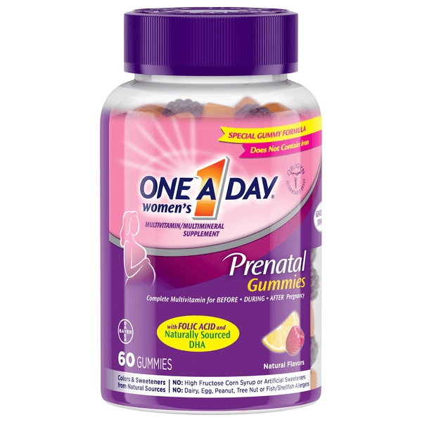 One A Day Women'S Multivitamin Prenatal Gummies With Folic Acid