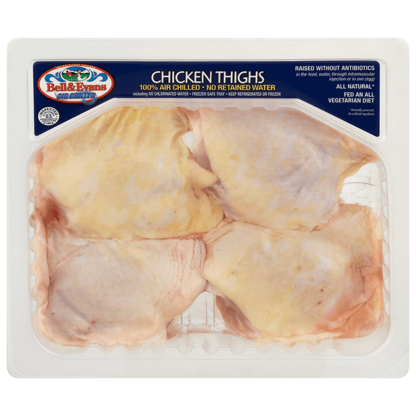 Bell & Evans Air Chilled Natural Chicken Thighs - Fresh