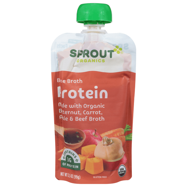 Sprout Stage 2 Baby Food Pouch Butternut Carrot & Apple Organic