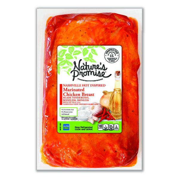 Nature'S Promise Nashville Hot Marinade Boneless Skinless Chicken Breast