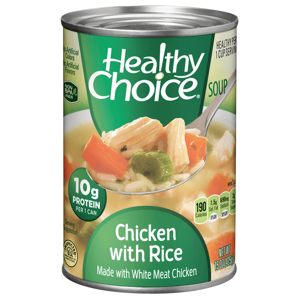 Healthy Choice Chicken With Rice Canned Soup
