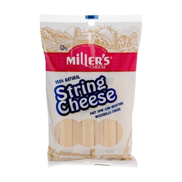 Miller'S String Cheese Food Part Skim Low Moisture