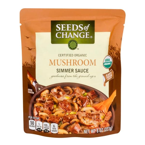 Seeds Of Change Simmer Sauce Mushroom Organic