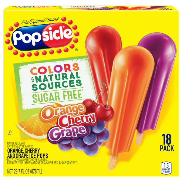 Is it Turmeric Free? Popsicle Sugar Free Orange Cherry Grape