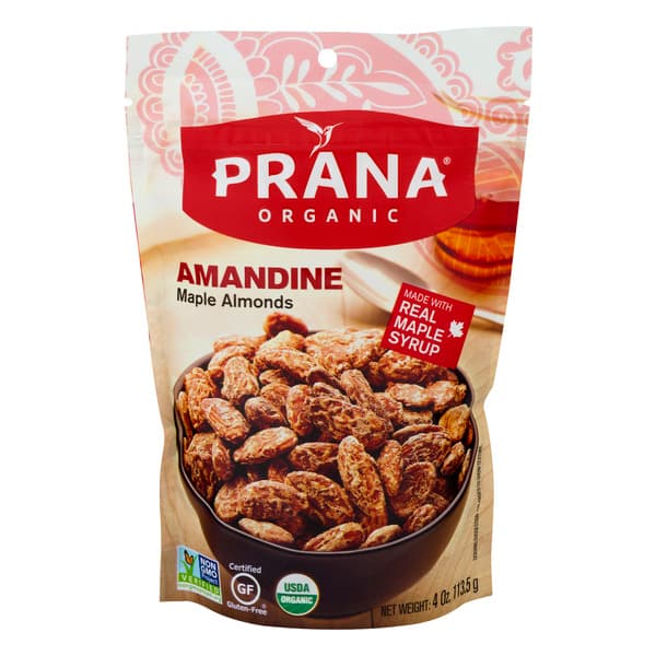Prana Organic Amandine Maple Almonds Gluten Free