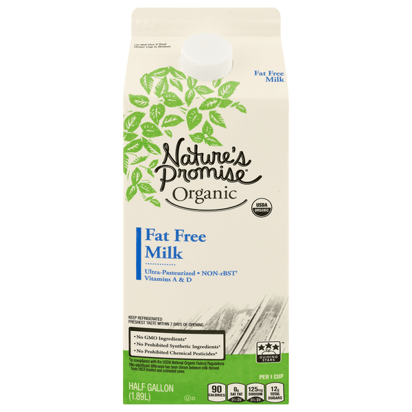Nature'S Promise Organic Fat Free Skim Milk