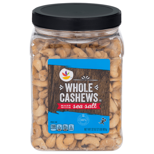 Stop & Shop Cashews Whole With Sea Salt