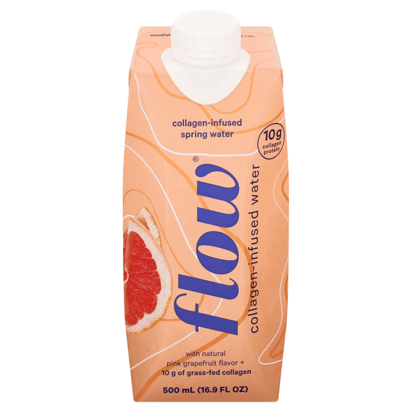 Flow Collagen-Infused Spring Water Pink Grapefruit