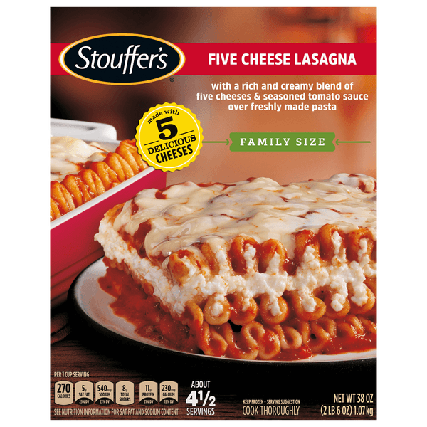 Stouffer'S Lasagna Cheese Lovers Family Size