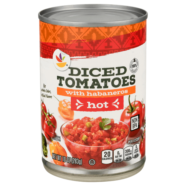Our Brand Diced Tomatoes With Habaneros Hot