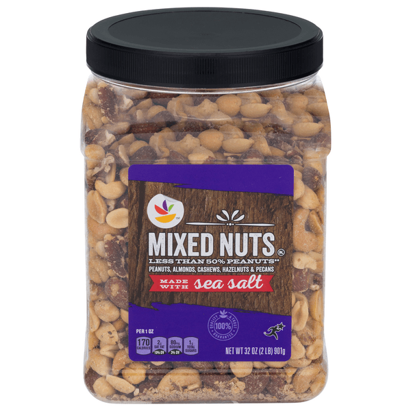 Stop & Shop Mixed Nuts Less Than 50% Peanuts Made With Sea Salt