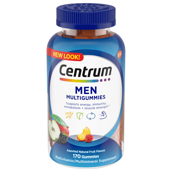 Centrum Men Multigummies Assorted Natural Fruit Flavors