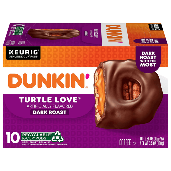 Dunkin' Turtle Love Flavored Dark Roast Coffee K