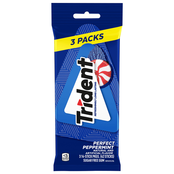 Trident Sugar Free Gum Perfect Peppermint