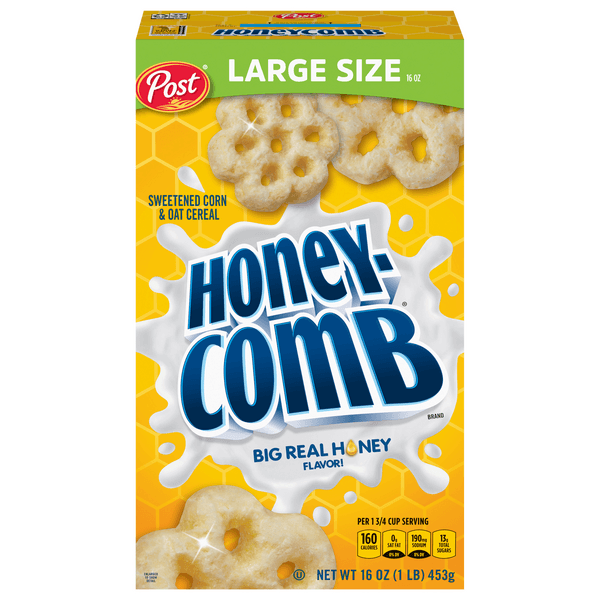 Post Honey-comb Sweetened Corn & Oat Cereal