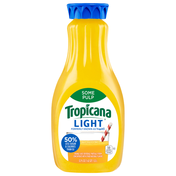 Tropicana Trop50 Orange Juice Homestyle Some Pulp Chilled