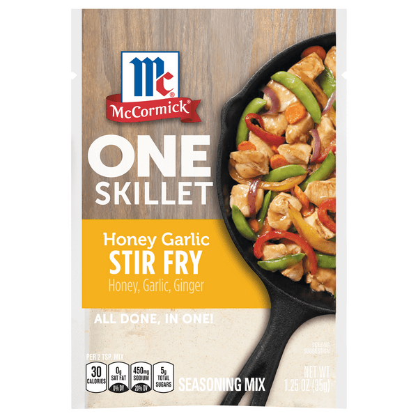 Mccormick One Skillet Seasoning Mix Packet Honey Garlic Stir Fry