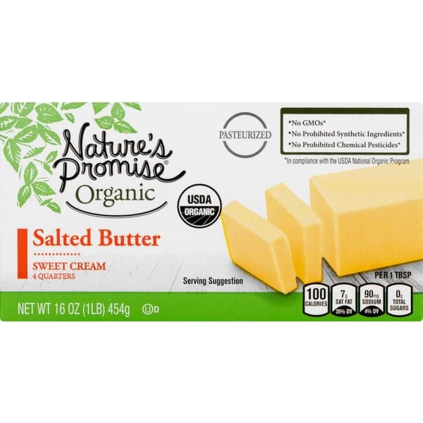 Nature'S Promise Organic Sweet Cream Salted Butter