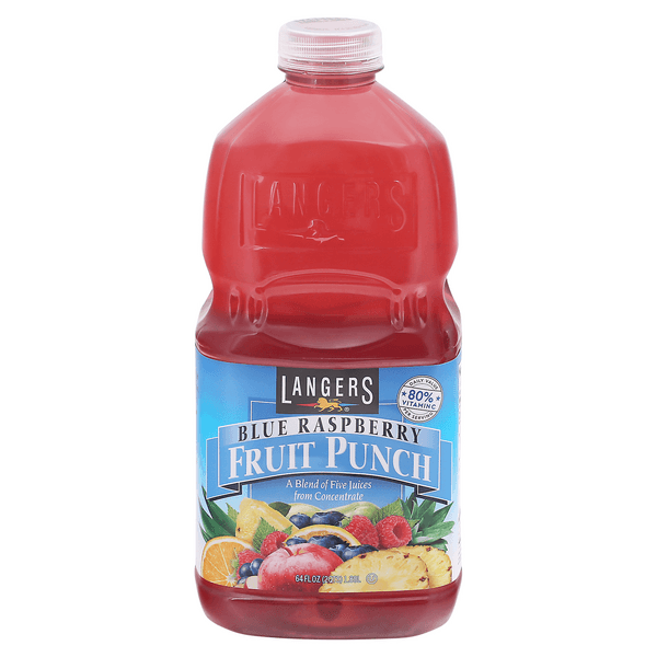 Langers Blue Raspberry Fruit Punch