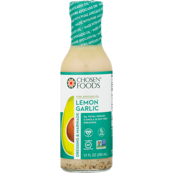 Chosen Foods Dressing & Marinade Pure Avocado Oil Lemon Garlic